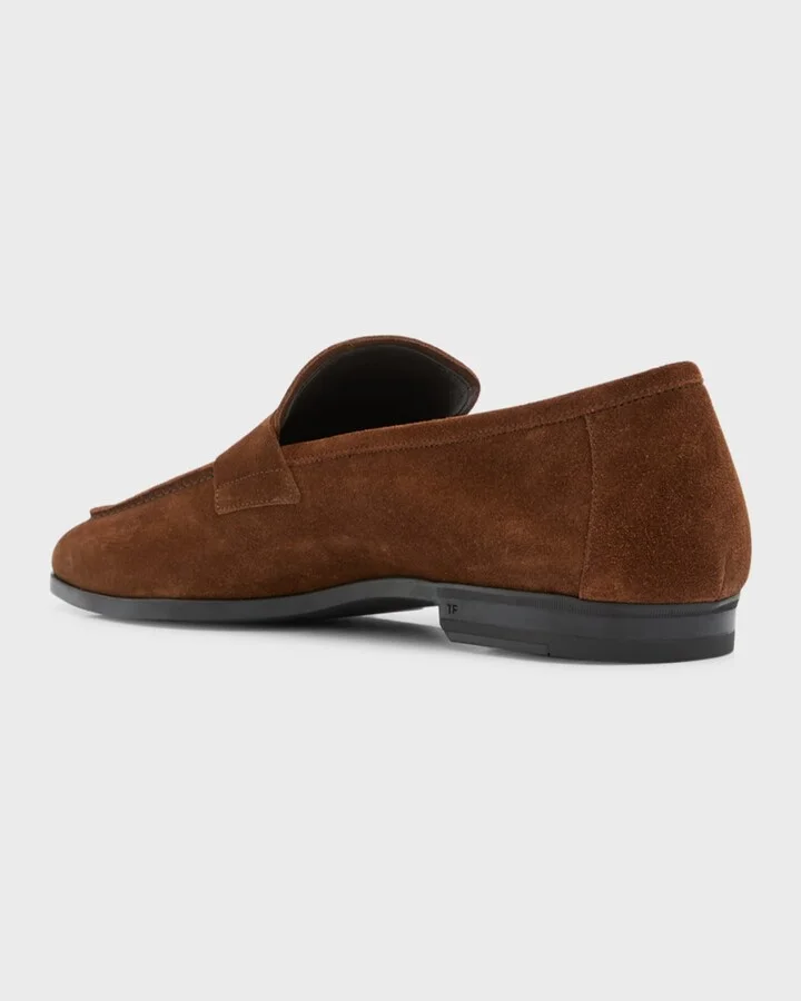 Men's Sean Suede Penny Loafers - Image 10