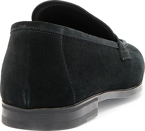 Men's Sean Suede Penny Loafers - Black - Size 10 - Image 3