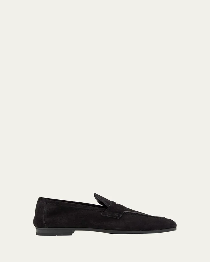 Men's Sean Suede Penny Loafers