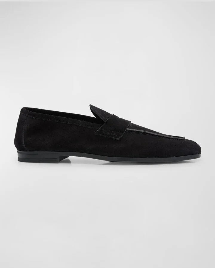 Men's Sean Suede Penny Loafers