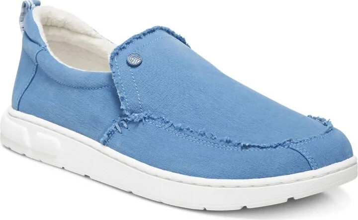 Men's Seaview Canvas Slip-On Shoes In Blue
