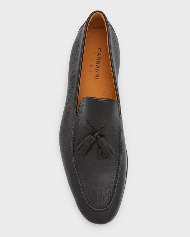 Men's Seneca Grained Leather Tassel Loafers - Image 2