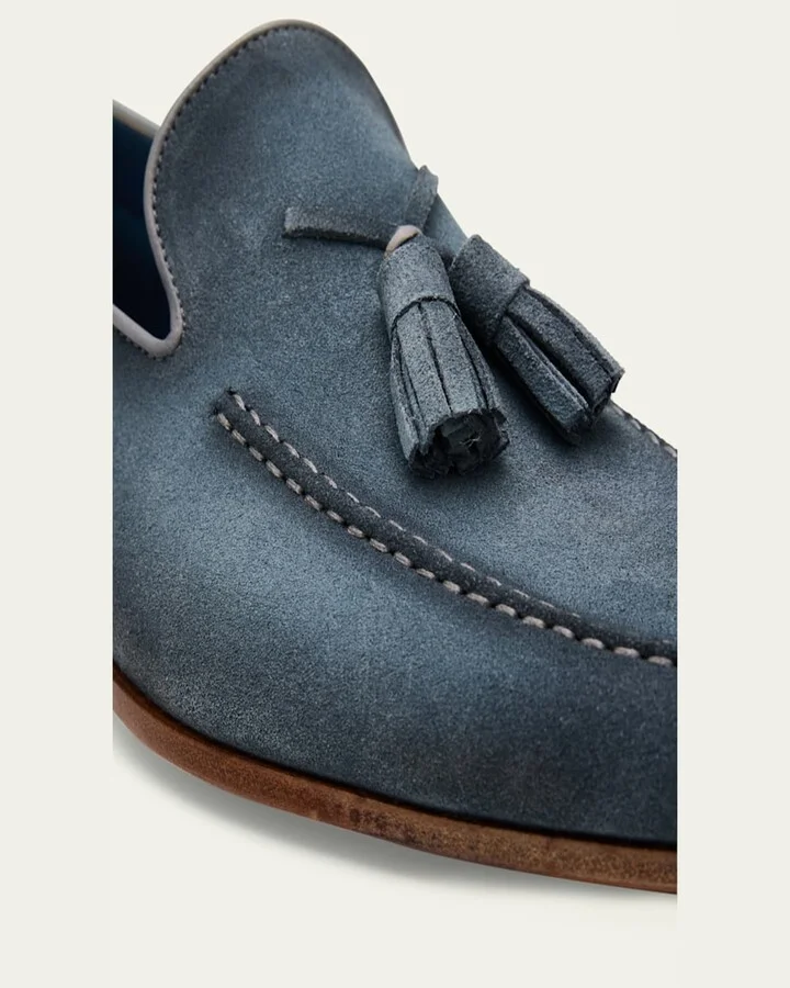 Men's Seneca II Suede Tassel Loafers - Image 3