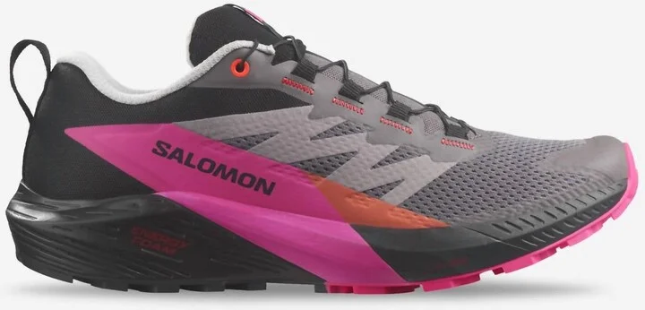 Men's Sense Ride 5 Trail Running Shoes In Plum/kitten/black/pink Glo