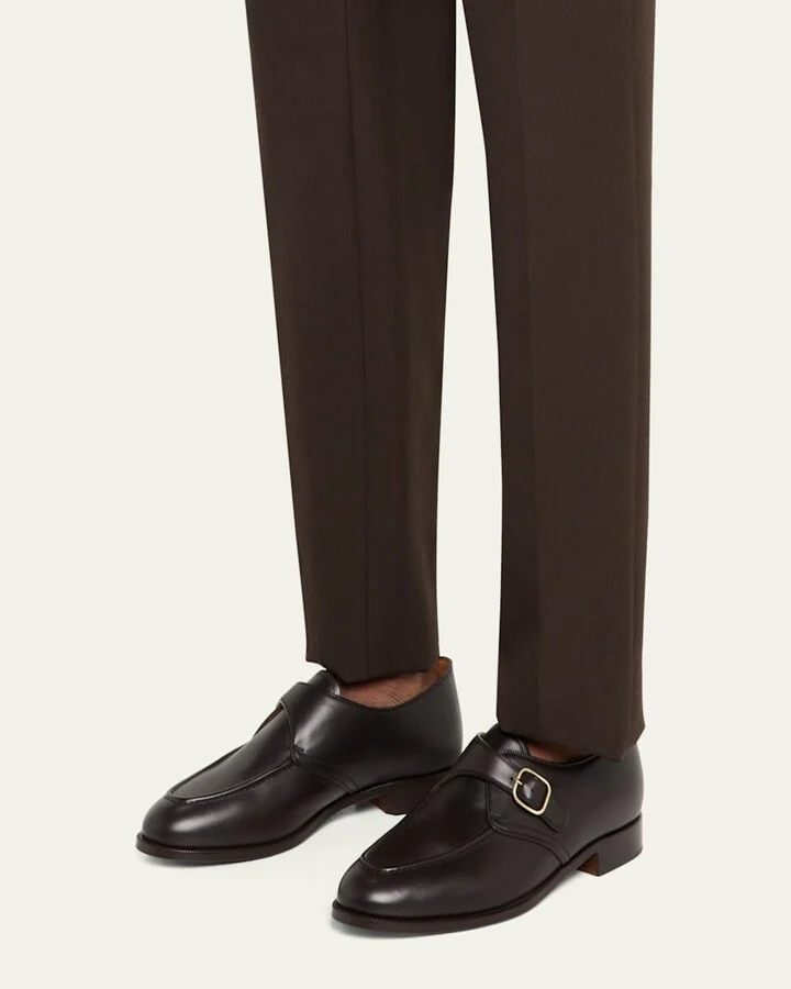Men's Sergio Walk Leather Single-Monk Strap Loafers - Image 2
