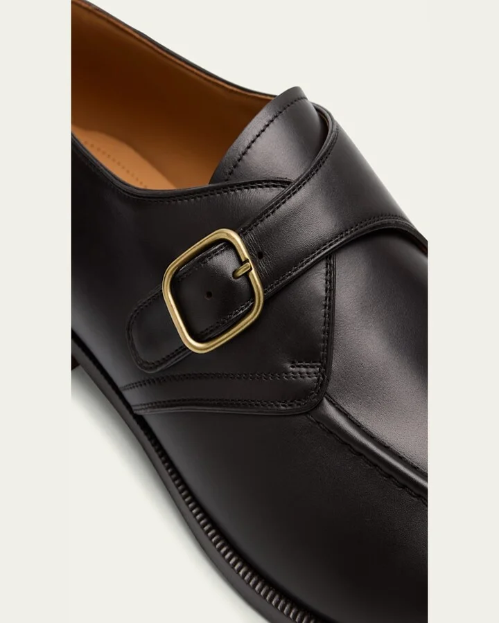 Men's Sergio Walk Leather Single-Monk Strap Loafers - Image 11