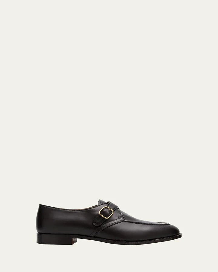 Men's Sergio Walk Leather Single-Monk Strap Loafers