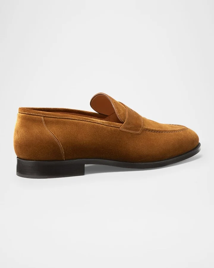 Men's Sergio Walk Suede Penny Loafers - Image 2