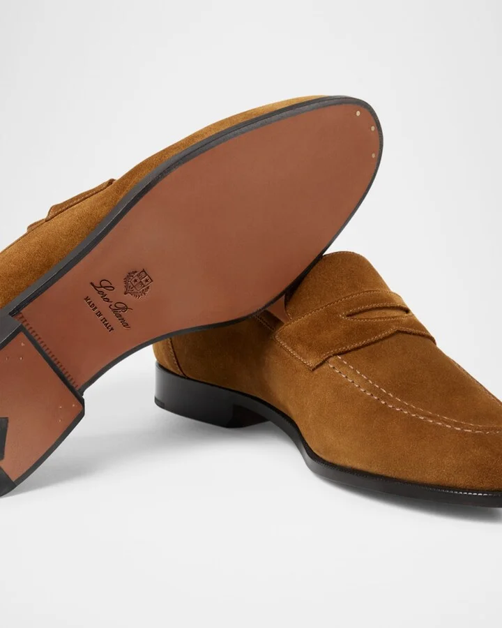 Men's Sergio Walk Suede Penny Loafers - Image 5