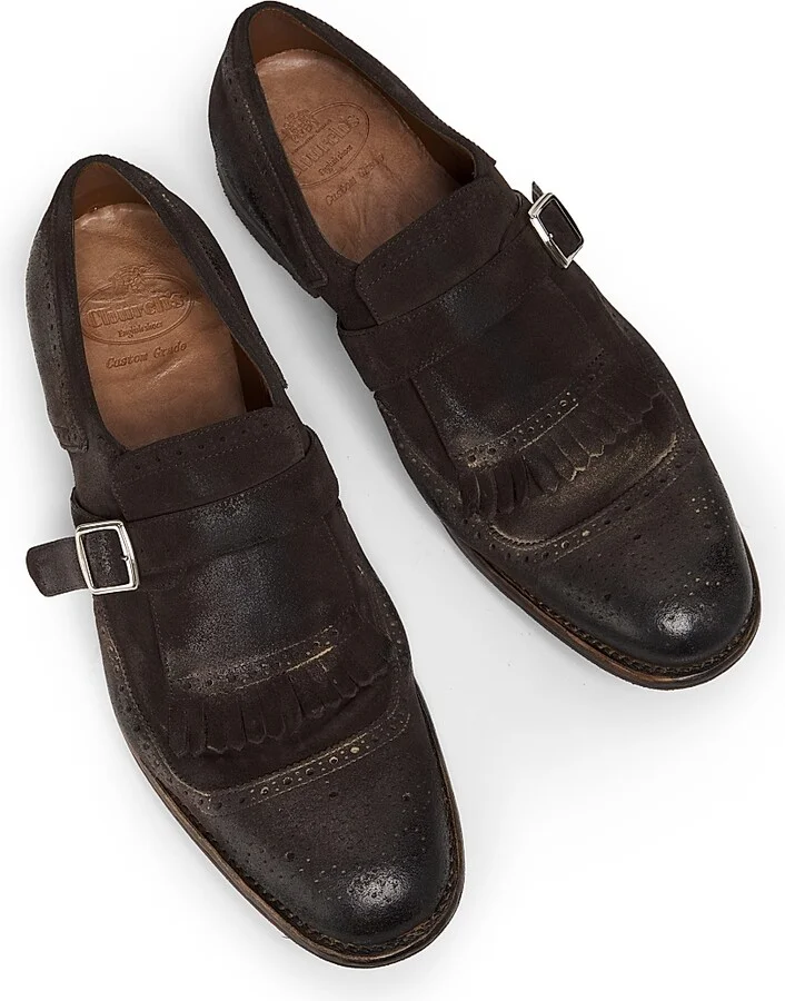 Men's Shanghai Leather Loafers - Brown - Size 8 - Image 4