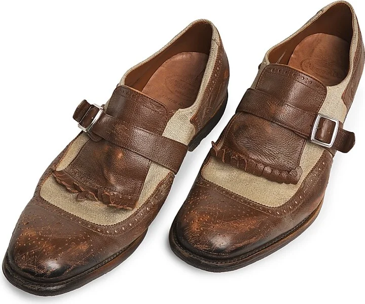 Men's Shanghai Leather Loafers - Brown - Size 8 - Image 9