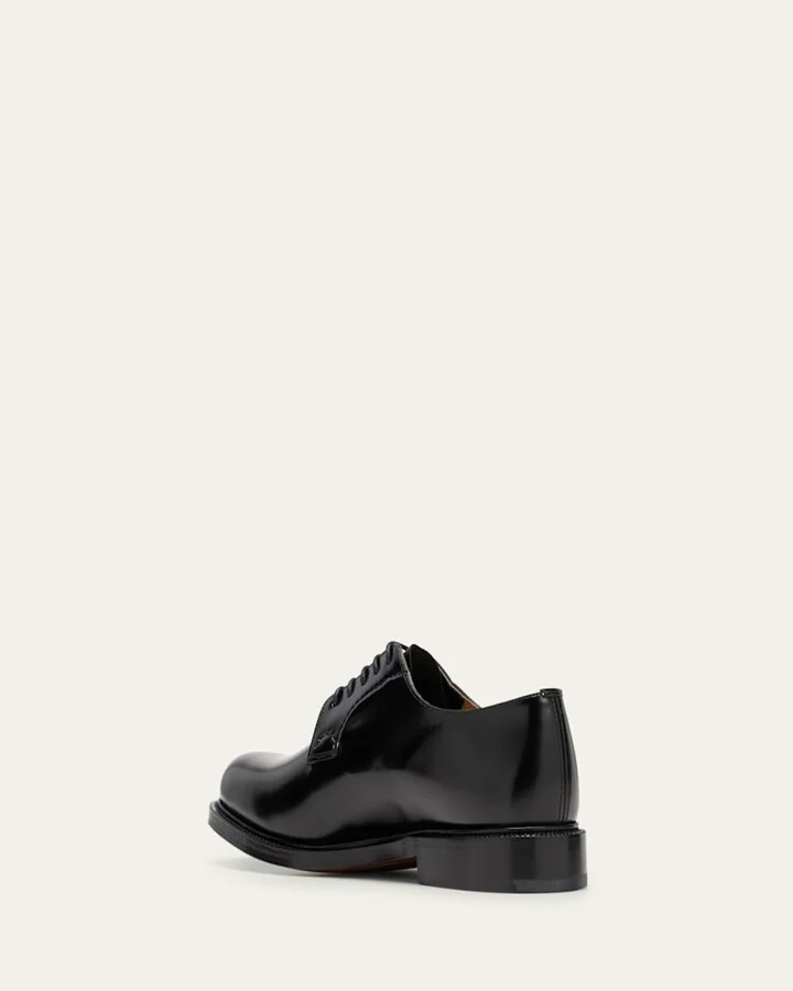 Men's Shannon Polished Leather Derby Shoes - Image 3