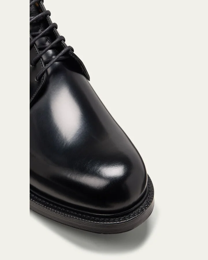 Men's Shannon Polished Leather Derby Shoes - Image 5