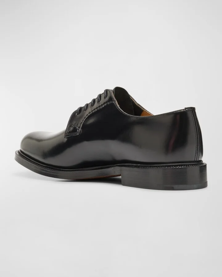 Men's Shannon Polished Leather Derby Shoes - Image 4