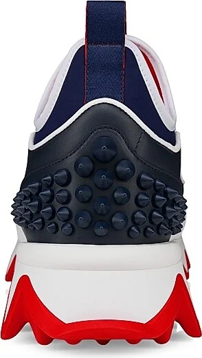 Men's Sharkyloub SP Spikes Low Top Sneakers - White Blue - Size 8 - Image 3