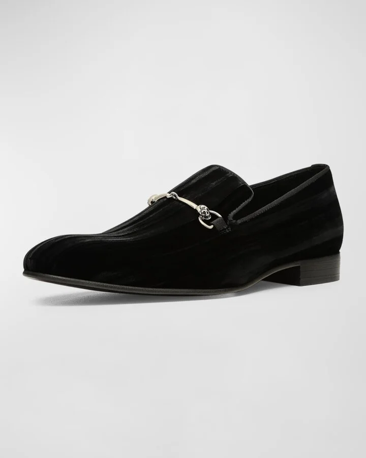 Men's Shawn Velvet Skull-Bit Loafers - Image 4