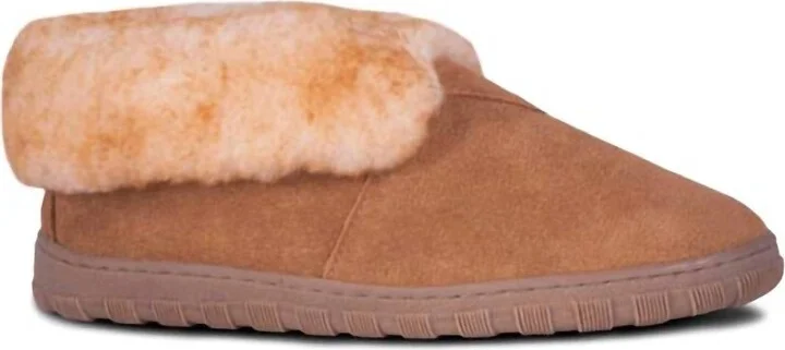 Men's Sheepskin Bootie In Chestnut