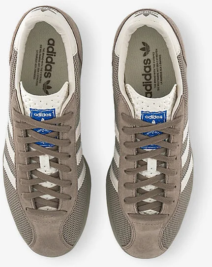 Mens Shock Yellow Charcoal Gazelle Indoor Pro Low-Top Suede and Mesh Trainers 11.5 - Image 2