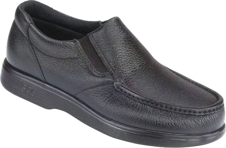 Men's Side Gore Slip On Loafer In Black