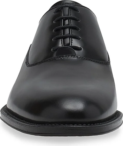 Men's Signature Leather Oxford Shoes - Black - Size 6 - Image 3