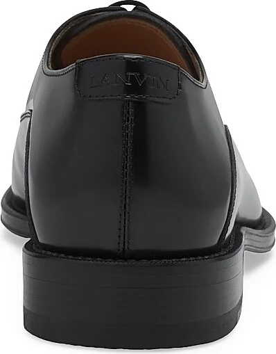 Men's Signature Leather Oxford Shoes - Black - Size 6 - Image 4
