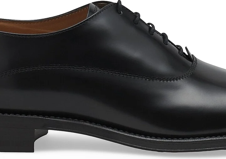 Men's Signature Leather Oxford Shoes - Black - Size 6 - Image 7