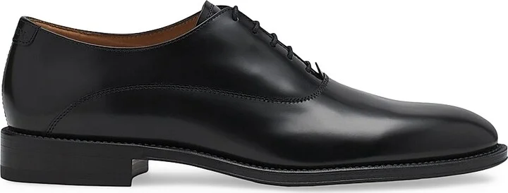 Men's Signature Leather Oxford Shoes - Black - Size 6