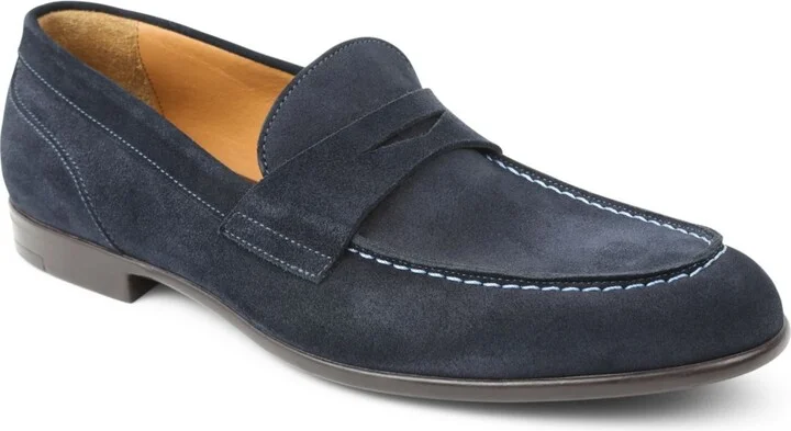 Navy Suede