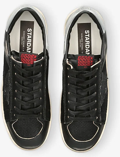 Mens Silver Com Stardan Mesh and Leather Low-Top Trainers Eur 40 / 6 Uk Men - Image 2