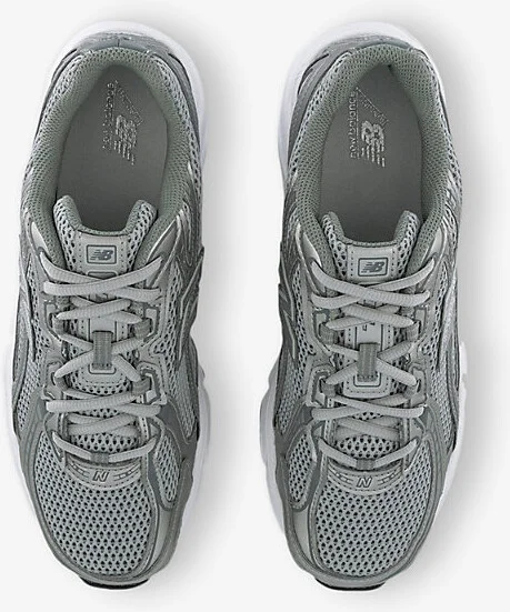 Mens Silver White 740 V2 Branded Mesh Low-Top Trainers 7.5 - Image 2