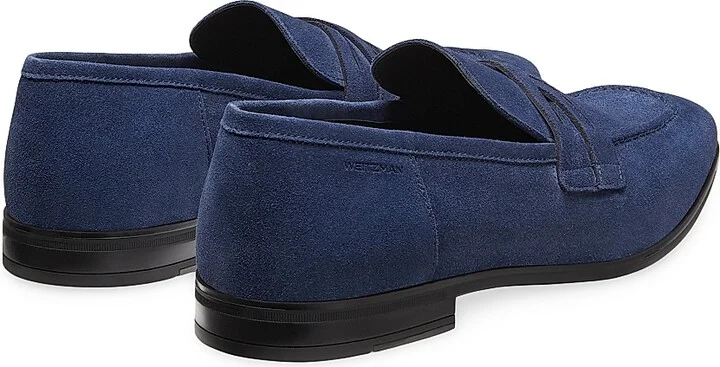 Men's Simon Crisscross Suede Loafers - Blue - Size 10.5 - Image 3