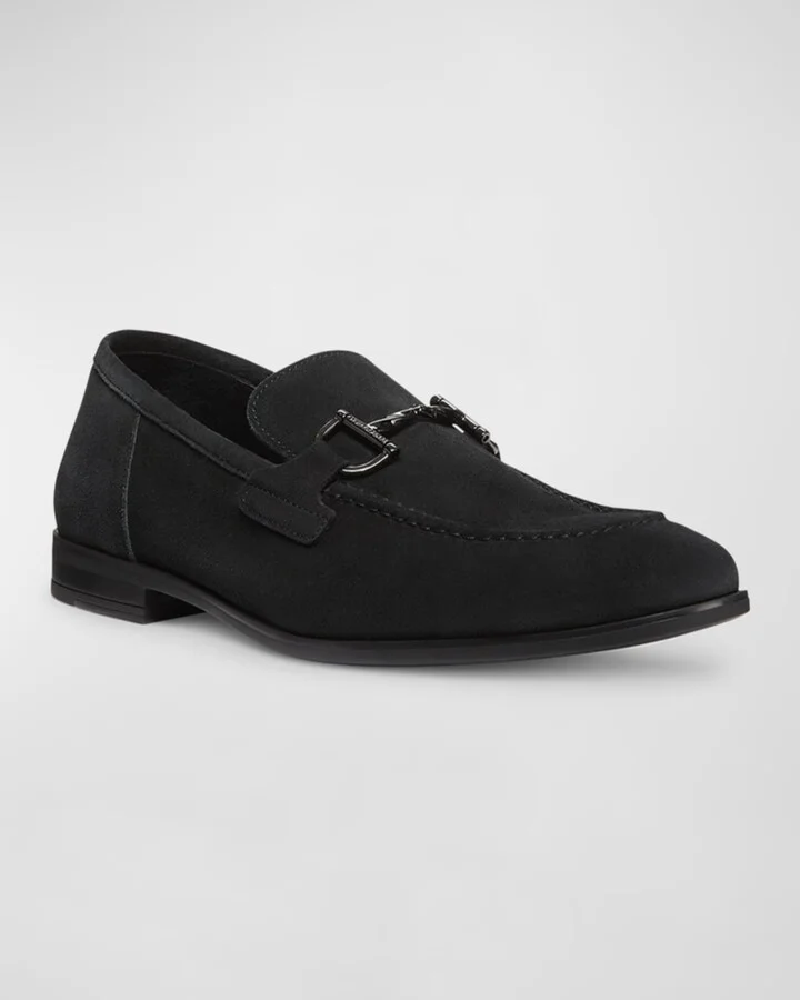 Men's Simon Leather Twist Bit Loafers - Image 6