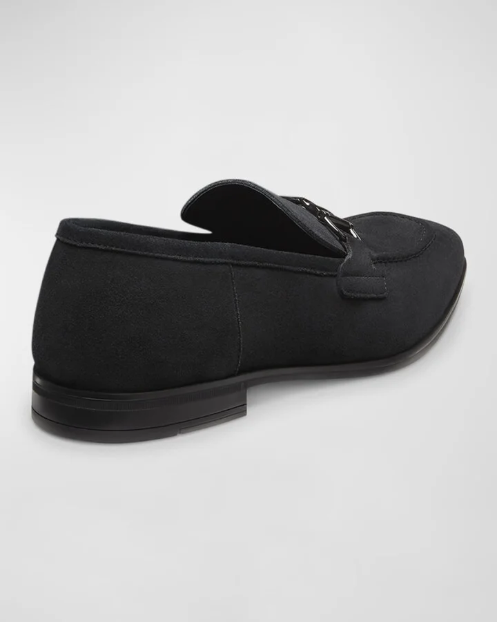 Men's Simon Leather Twist Bit Loafers - Image 7