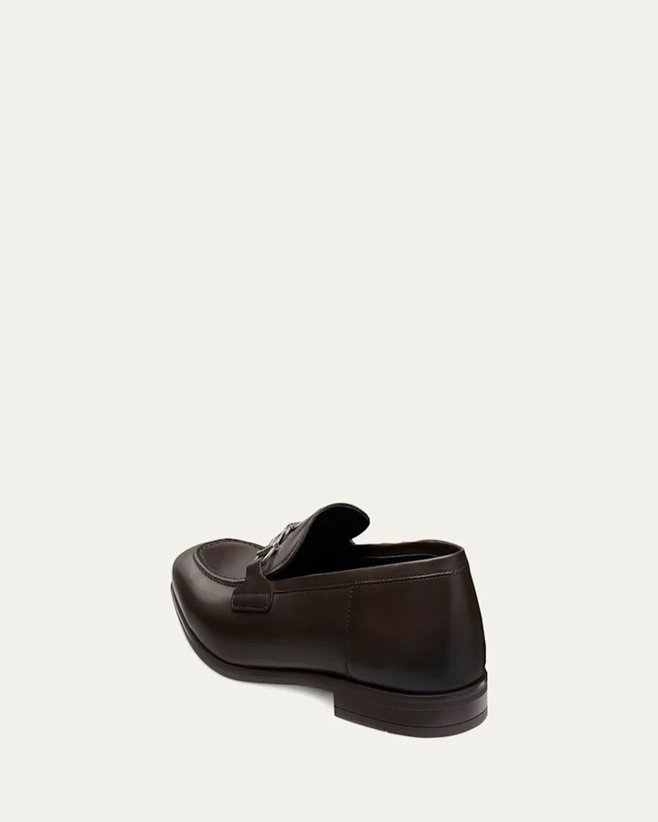 Men's Simon Leather Twist Bit Loafers - Image 2