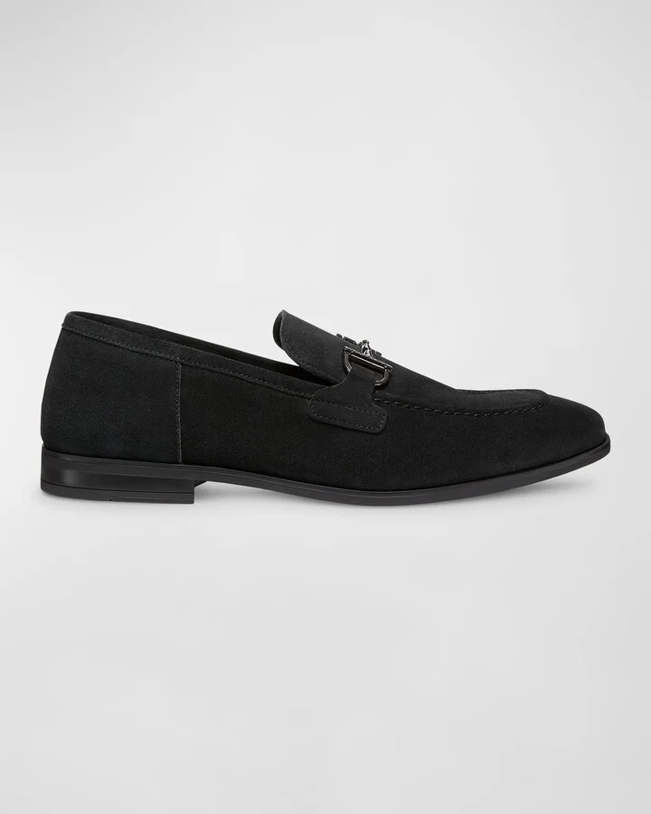 Men's Simon Leather Twist Bit Loafers