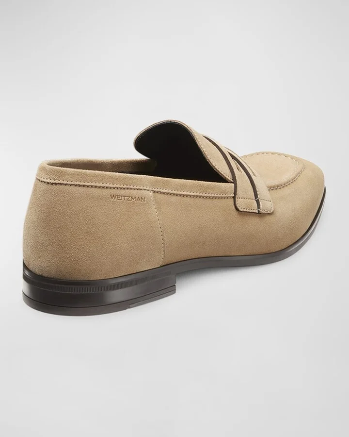 Men's Simon Suede Crisscross Penny Loafers - Image 2
