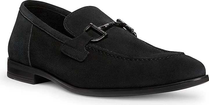Men's Simon Twistbit Suede Loafers - Black - Size 11 - Image 2
