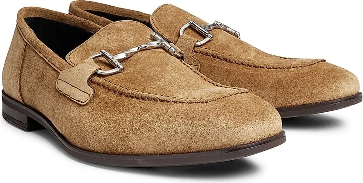 Men's Simon Twistbit Suede Loafers - Black - Size 11 - Image 5