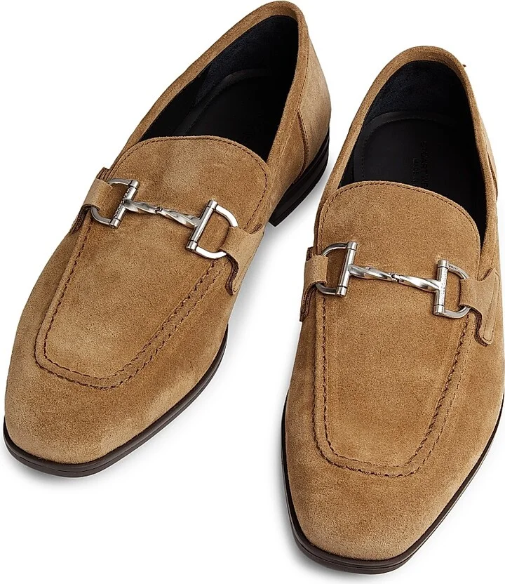 Men's Simon Twistbit Suede Loafers - Black - Size 11 - Image 7