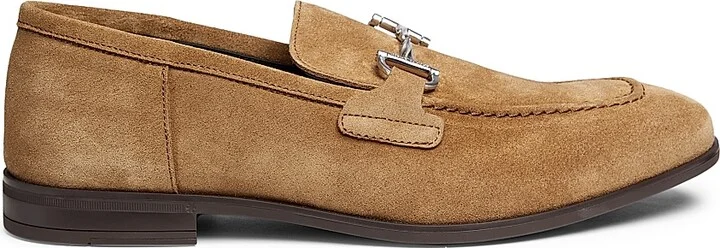 Men's Simon Twistbit Suede Loafers - Black - Size 11 - Image 10