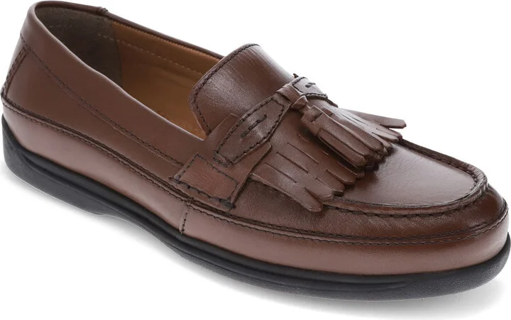 Mens Sinclair Leather Dress Casual Tassel Loafer Shoe