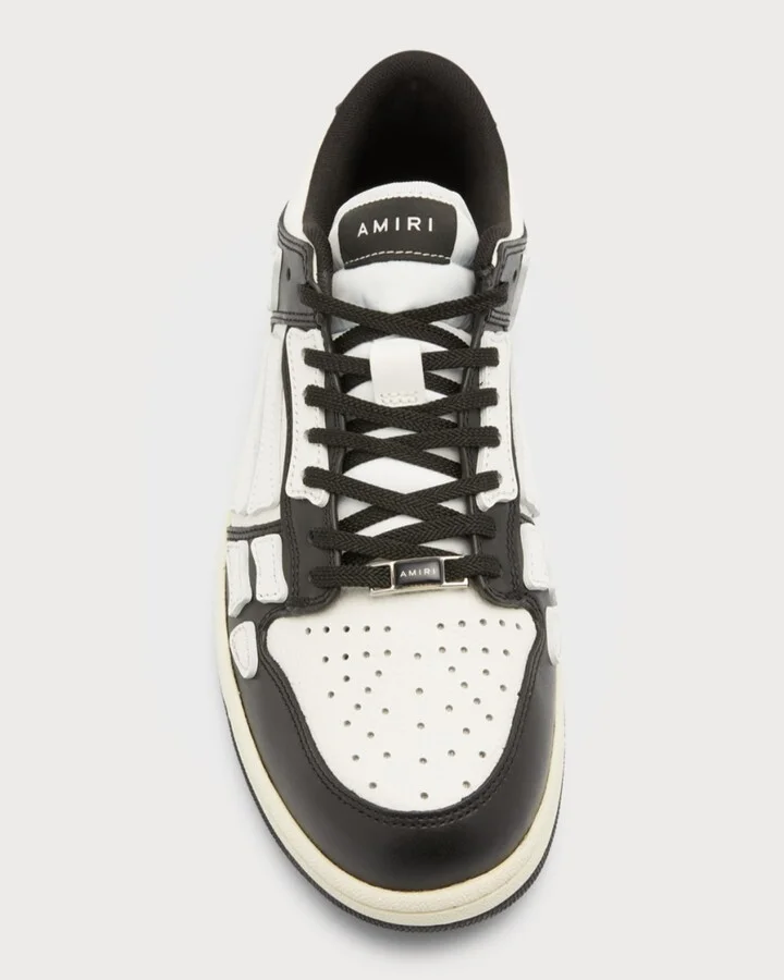 Men's Skel Bicolor Leather Low-Top Sneakers - Image 4