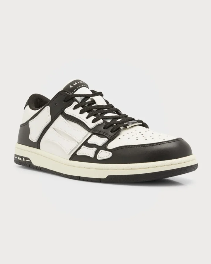 Men's Skel Bicolor Leather Low-Top Sneakers - Image 5