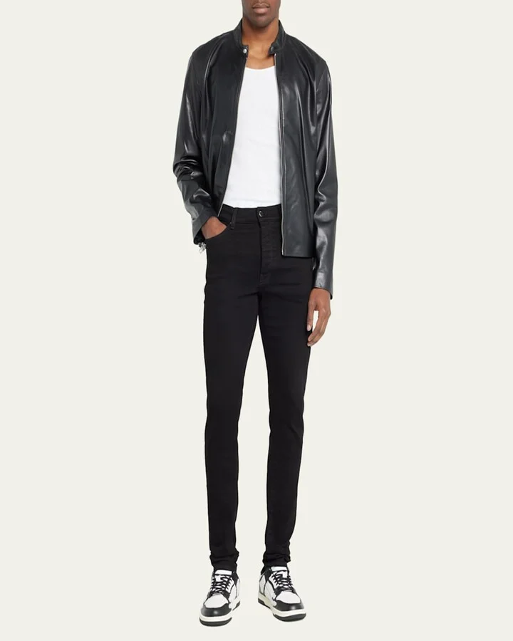 Men's Skel Bicolor Leather Low-Top Sneakers - Image 8