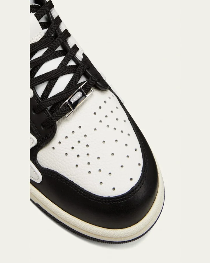 Men's Skel Bicolor Leather Low-Top Sneakers - Image 9