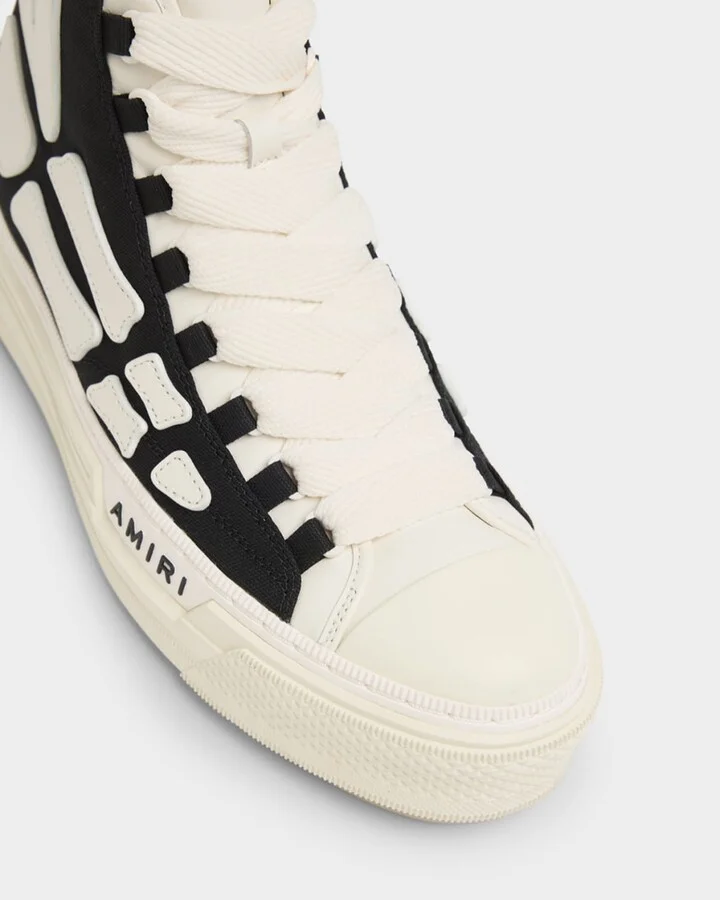 Men's Skel Court Canvas and Leather High-Top Sneakers - Image 5