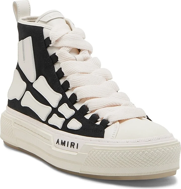 Men's Skel Court High-Top Sneakers - Black - Size 15 - Image 2