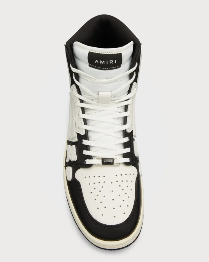 Men's Skel-Top Hi Leather Bones High-Top Sneakers - Image 4