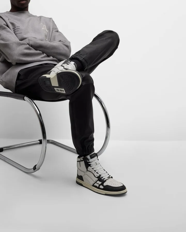 Men's Skel-Top Hi Leather Bones High-Top Sneakers - Image 11