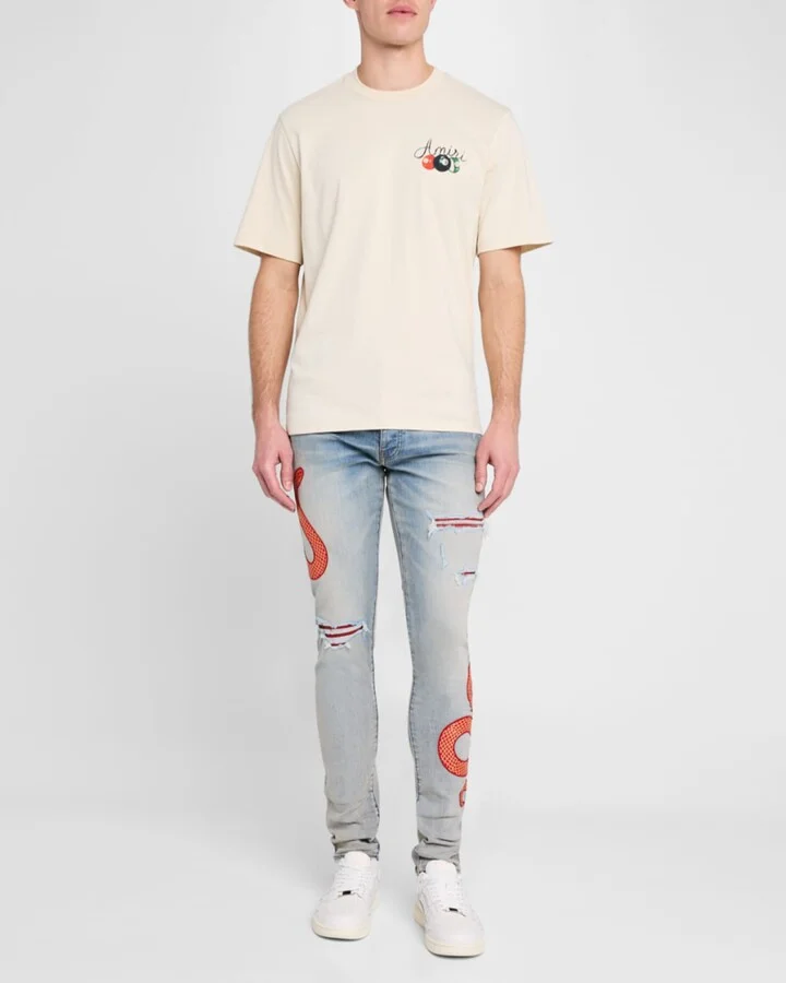 Men's Skel Top Leather Sneakers - Image 6